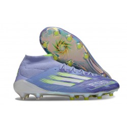 Scarpe adidas F50 Elite Mid FG Viola Tone Limone Lucido Viola Rush