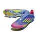 Scarpe adidas F50+ Senza Lacci FG Blu Fusion Limone Lucido Rosa Lucido