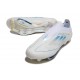 Scarpe adidas F50+ Senza Lacci FG Bianco Perla Metallico