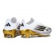 Scarpe adidas F50+ Senza Lacci FG Bianco Nero Core Oro Met