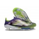 Scarpe adidas F50+ Senza Lacci FG Viola Rush Ftwr Bianco Limone Lucido