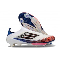 Scarpe adidas F50+ Senza Lacci FG X Son Bianco Nero Rosso Acceso