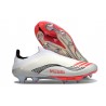 Scarpe adidas F50+ Senza Lacci FG MESSI Ftwr Bianco Rosso Lucido Argento Metallico