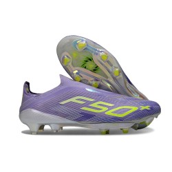 Scarpe adidas F50+ Senza Lacci FG Viola Tone Limone Lucido Viola Rush