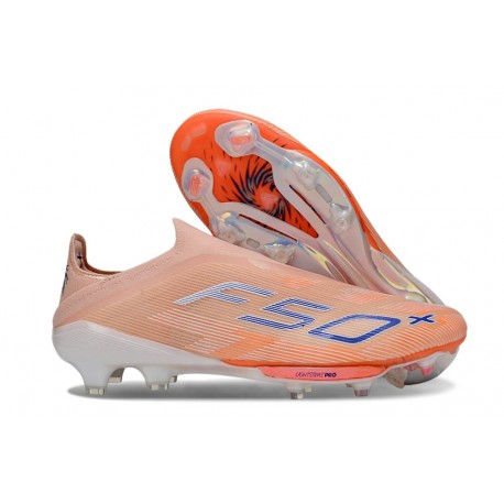 Scarpe adidas F50+ Senza Lacci FG Arancione Blu