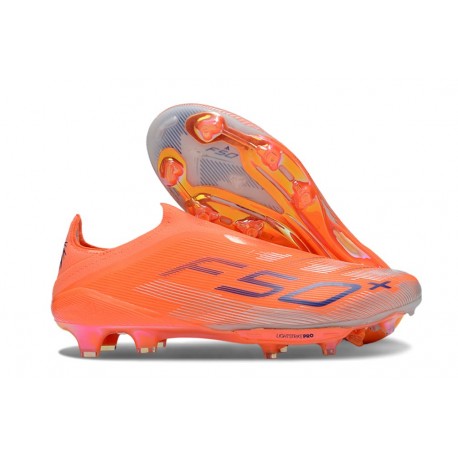 Scarpe adidas F50+ Senza Lacci FG Arancione Nero