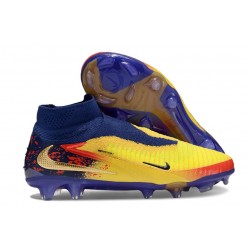 Scarpa da Calcio Nike Phantom 6 Elite DF FG Giallo Blu Oro