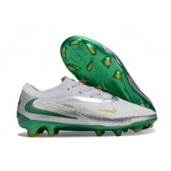 Nike Phantom 6 Elite Low FG Bianco Argento Verde