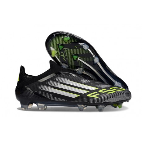 Adidas F50 Elite LL FG Nero Core Ferro Metallizzato Limone Lucido