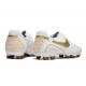 Scarpa Nike Tiempo Legend 10 Elite FG Ronaldo Bianco Oro