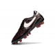 Scarpa Nike Tiempo Legend 10 Elite FG Ronaldo Nero Bianco Rosso
