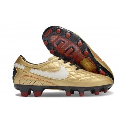 Scarpa Nike Tiempo Legend 10 Elite FG Ronaldo Oro Bianco