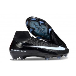 Nike Zoom Mercurial Superfly 10 Elite FG Nero Blu Ghiaccio