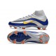 Nike Zoom Mercurial Superfly 10 Elite FG Argento Blu Giallo