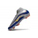 Nike Zoom Mercurial Superfly 10 Elite FG Argento Blu Giallo