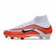 Nike Zoom Mercurial Superfly 10 Elite FG Rosso Bianco Nero