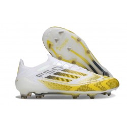 Adidas F50 Elite FG Nuovo Bianco Giallo Nero