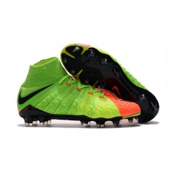 Nike Hypervenom Phantom III DF FG Scarpa da Calcio - Verde Arancio