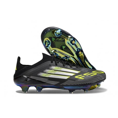 Scarpa adidas F50+ FG Nero Core Ferro Metallizzato Limone Lucido