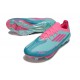 Scarpa da Calcio adidas F50+ FG X Messi Flash Acqua Rosa Lucido Ciano Lucido