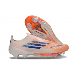 Scarpe adidas F50+ Senza Lacci FG Arancio Blu