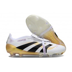 adidas Predator Elite Fold-over Tongue FG Ftwr Bianco Nero Oro Met
