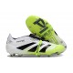 adidas Predator Elite Fold-over Tongue FG Ftwr Bianco Nero Core Limone Lucido