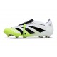 adidas Predator Elite Fold-over Tongue FG Ftwr Bianco Nero Core Limone Lucido