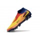 Scarpa da Calcio Nike Phantom 6 Elite DF FG X Haaland Arancione Laser Lemon Venom Blu Void