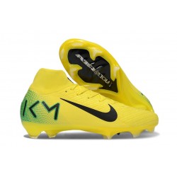 Nike Zoom Mercurial Superfly 10 Elite FG KM Giallo Verde Nero