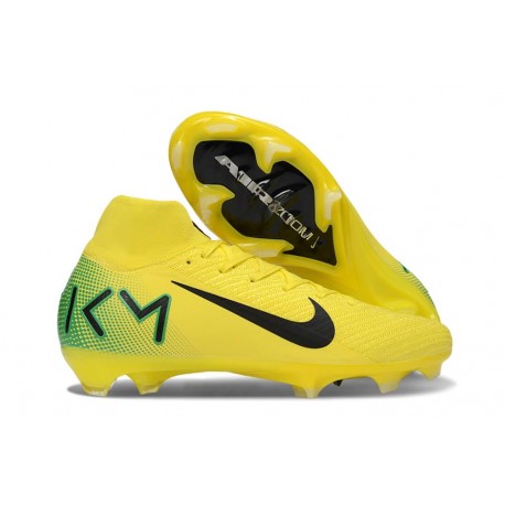 Nike Zoom Mercurial Superfly 10 Elite FG KM Giallo Verde Nero