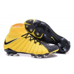 Nike Hypervenom Phantom III DF FG Scarpa da Calcio - Nero Giallo