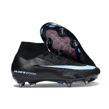 Nike Zoom Mercurial Superfly 10 Elite SG Nero Blu Ghiaccio