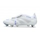 Scarpa da Clacio Adidas Predator Elite Tongue SG Bianco Argento Blu