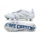 Scarpa da Clacio Adidas Predator Elite Tongue SG Bianco Argento Blu
