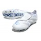 Scarpa da Clacio Adidas Predator Elite Tongue SG Bianco Argento Blu