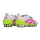 Scarpa da Clacio Adidas Predator Elite Tongue SG Bianco Rosa Giallo