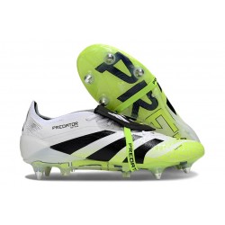 Scarpa da Clacio Adidas Predator Elite Tongue SG Bianco Nero Giallo