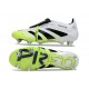 Scarpa da Clacio Adidas Predator Elite Tongue SG Bianco Nero Giallo