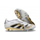Scarpa da Clacio Adidas Predator Elite Tongue SG Bianco Nero Oro Met