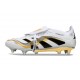 Scarpa da Clacio Adidas Predator Elite Tongue SG Bianco Nero Oro Met