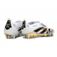 Scarpa da Clacio Adidas Predator Elite Tongue SG Bianco Nero Oro Met