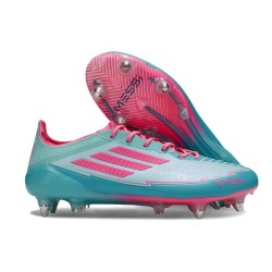 Scarpe adidas F50 Elite SG X Messi Flash Acqua Rosa Lucido Ciano Lucido