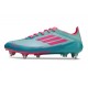 Scarpe adidas F50 Elite SG X Messi Flash Acqua Rosa Lucido Ciano Lucido
