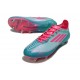 Scarpe adidas F50 Elite SG X Messi Flash Acqua Rosa Lucido Ciano Lucido