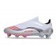 adidas F50 Elite Laceless SG MESSI Ftwr Bianco Rosso Lucido Argento Metallico