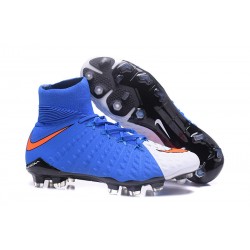 Scarpe Nike Hypervenom Phantom 3 Dynamic Fit FG - Blu Bianco