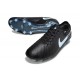 Scarpa Nike Tiempo Legend 10 Elite FG Ronaldo Nero Blu Ghiaccio