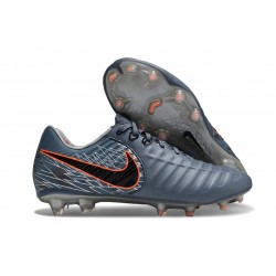 Scarpa Nike Tiempo Legend 10 Elite FG Ronaldo Blu Eclissi Arancione 