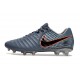 Scarpa Nike Tiempo Legend 10 Elite FG Ronaldo Blu Eclissi Arancione 